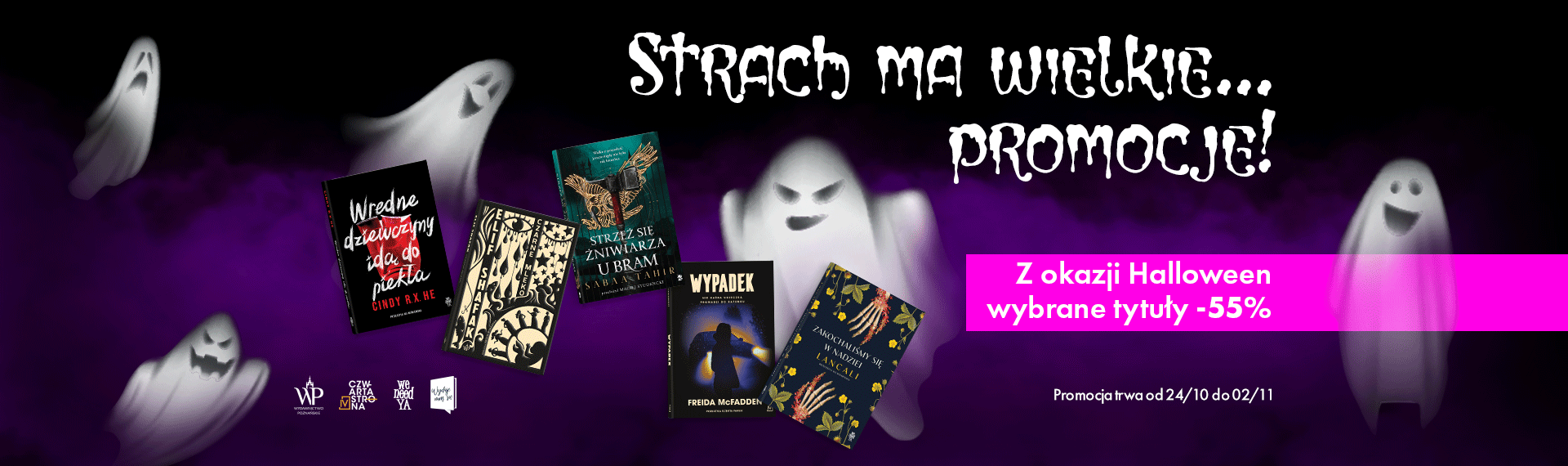 Promocja halloweenowa w księgarni Wydaje nam się