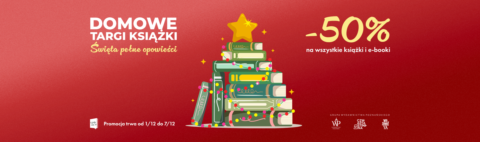 Domowe targi książki 1.12-7.12 -50%